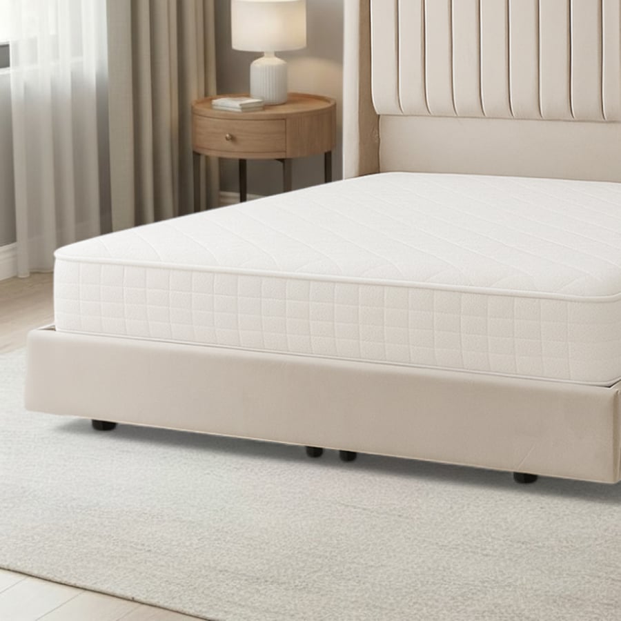 Modern velvet-upholstered wooden bed 180×200 cm