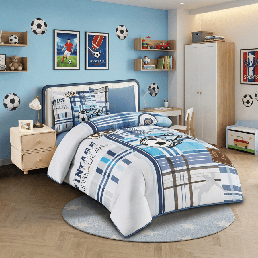 Children's microfiber bedspread 4 pieces