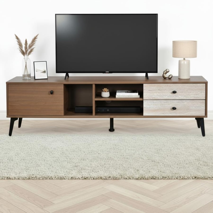 Modern wooden TV unit 160 cm