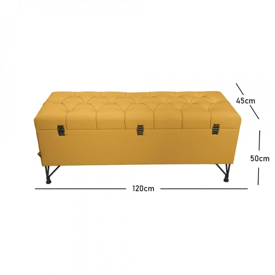 Carpet storage box with practical design 120 × 45 cm