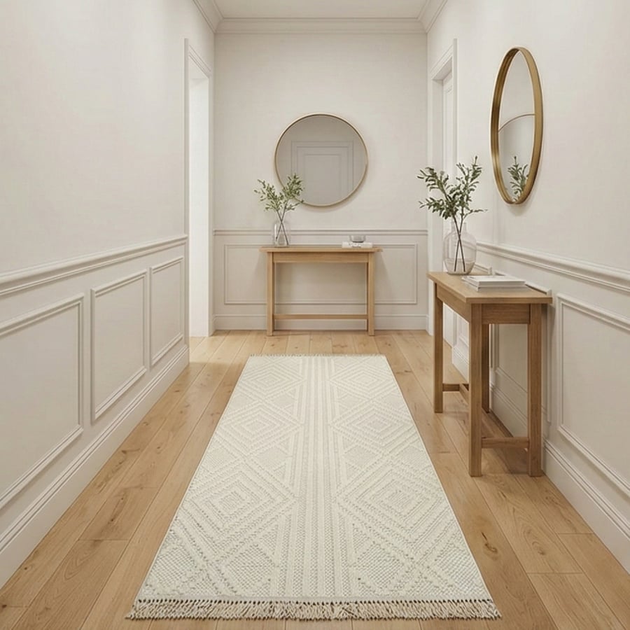 Turkish rug modern design 100×400 cm