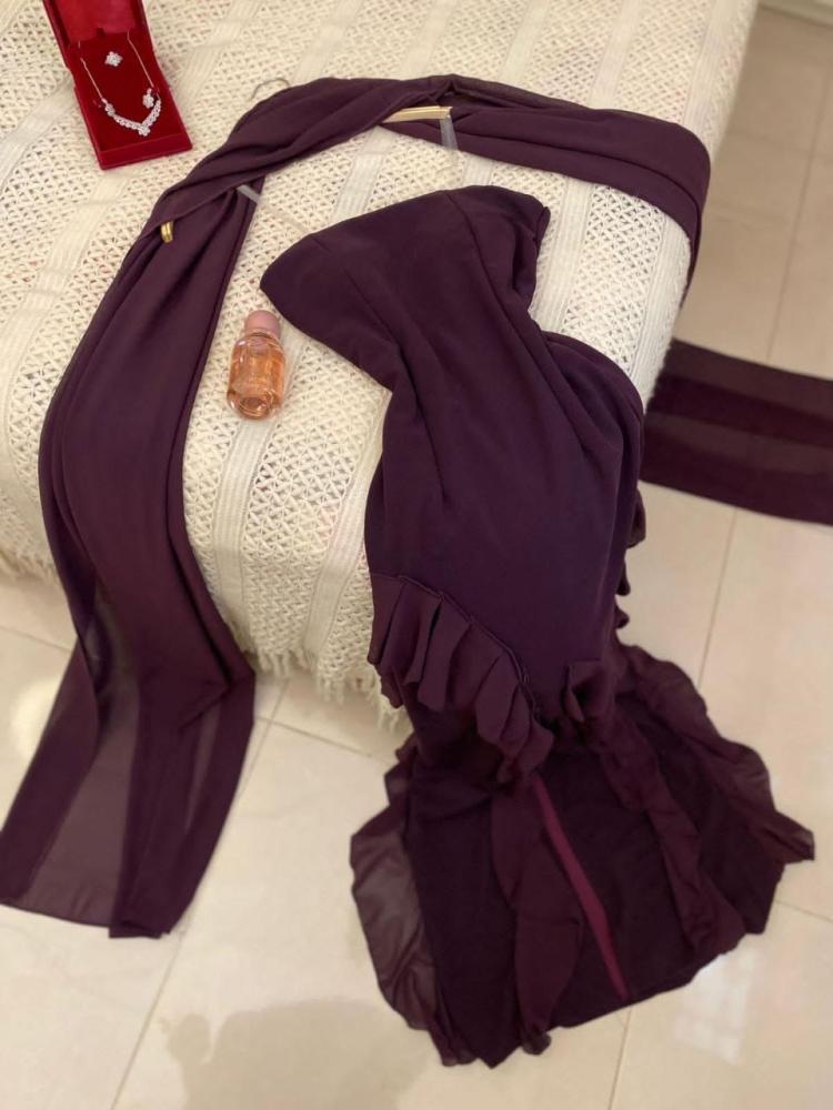 فستان كريب جورجيت