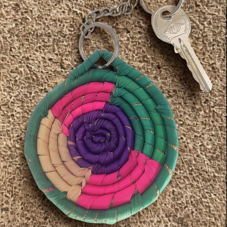 Straw Keyring (2 Pieces)