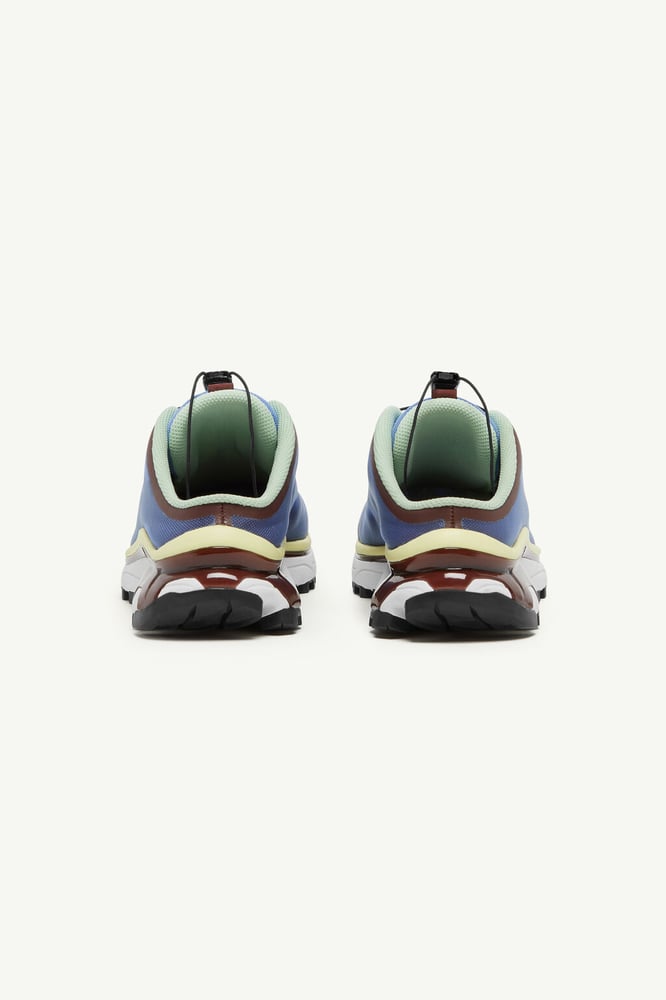 MM6 x Salomon sneaker mules-Ultramari Rum Raisin and Yellow Iris
