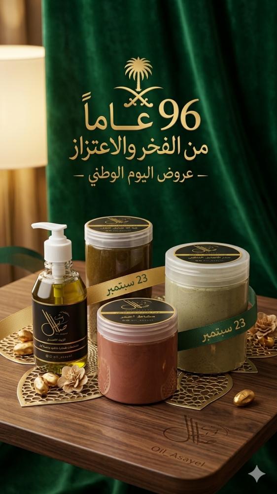 المجموعة الذهبيه : زيت اصايل - حنا الاصايل الملكي - سدر الاصايل - مشاط الاصايل