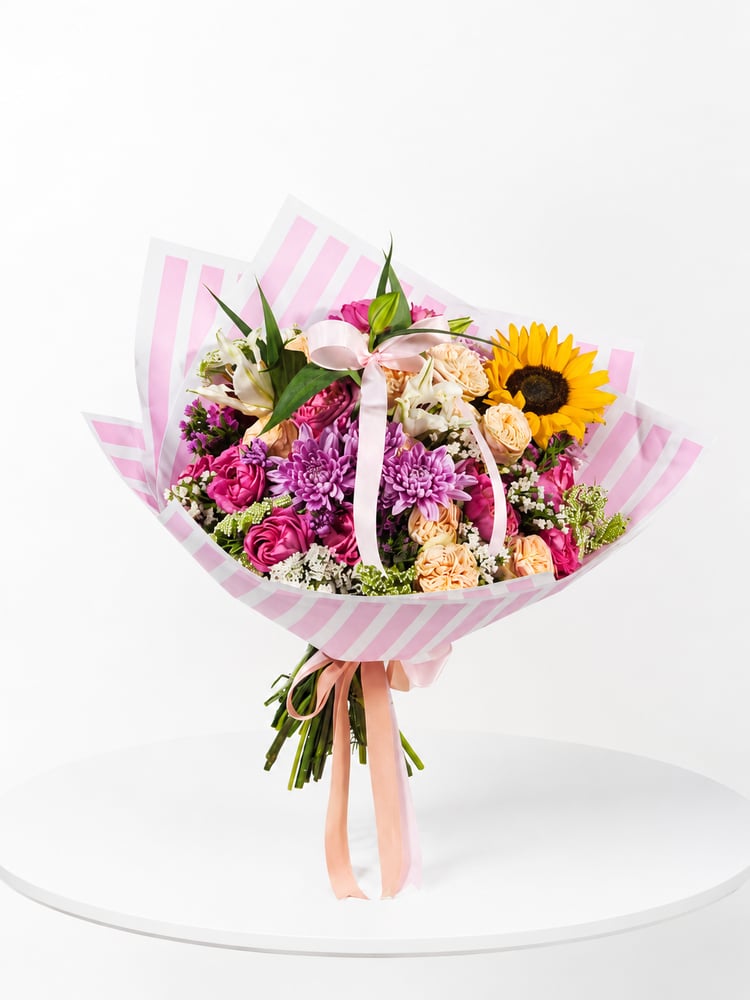 بوكية بيوني بالدوار الشمس والكازا