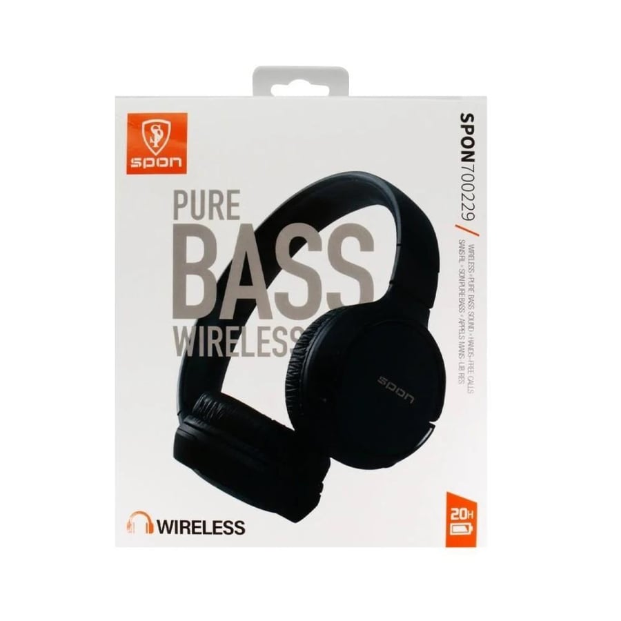 سماعة لاسلكية SPON Pure Bass Wireless