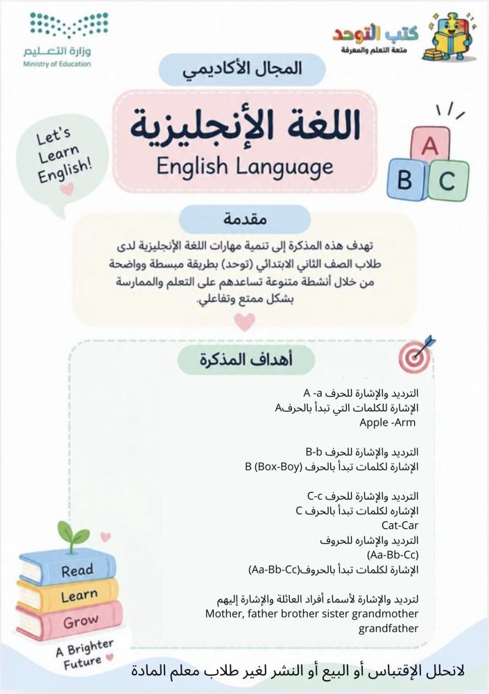 اكاديمي/ انجليزي / ثاني ف2