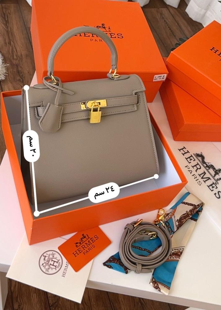 حقيبه هيرمز Hermès رمادي