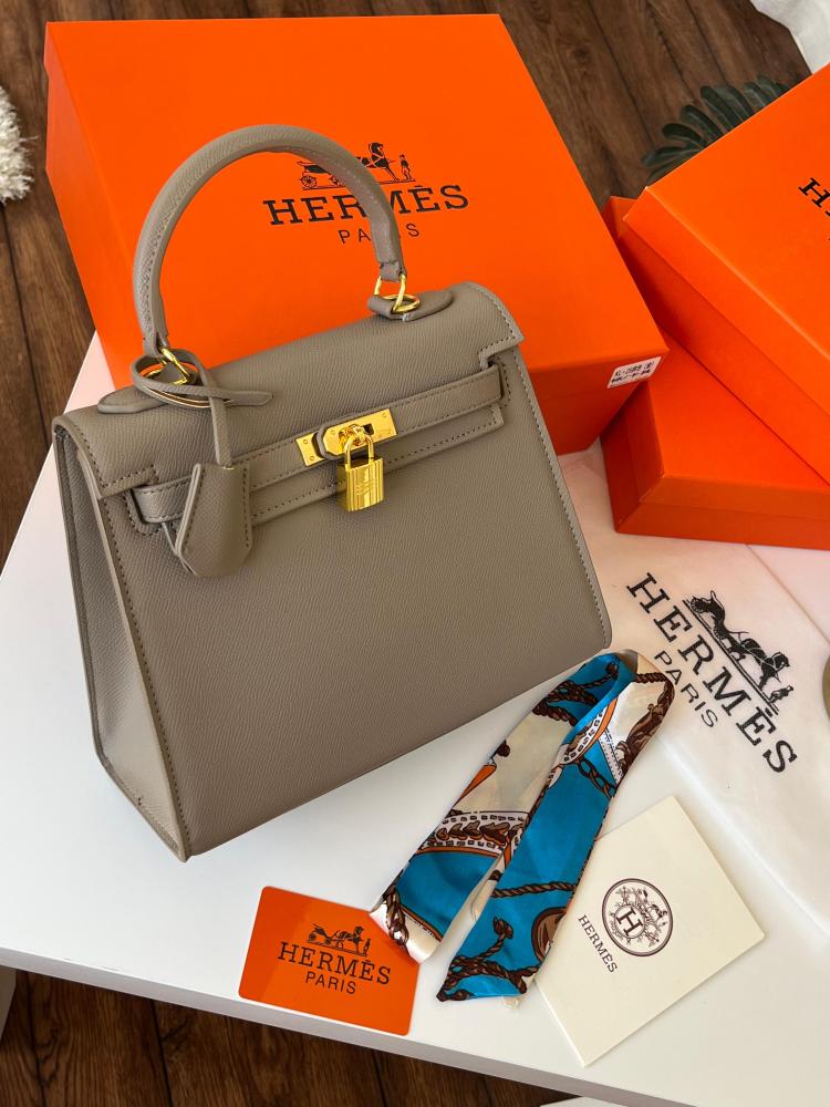 حقيبه هيرمز Hermès رمادي