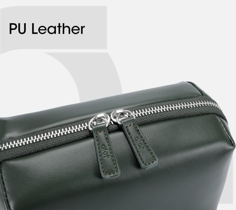 حقيبة ألوت Premium Leather Handbag من الجلد الفاخر متعددة الجيوب – سعة 1 لتر – أخضر