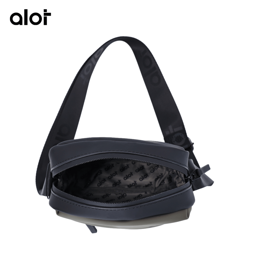 ألوت حقيبة Crossbody جلد -اخضر- بيج