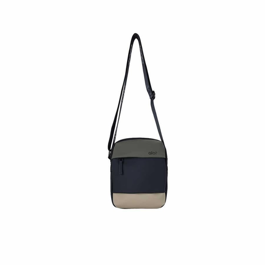 ألوت حقيبة Crossbody جلد -اخضر- بيج