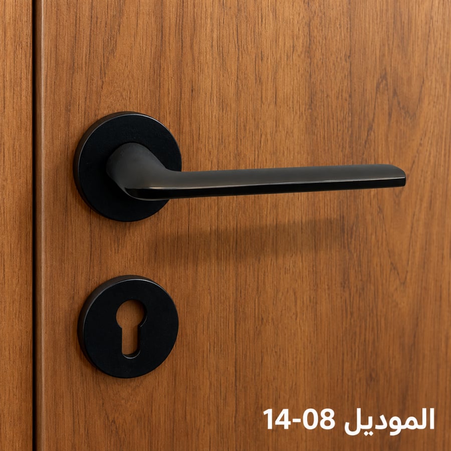 مقبض باب خشب اسود الموديل : 14-08