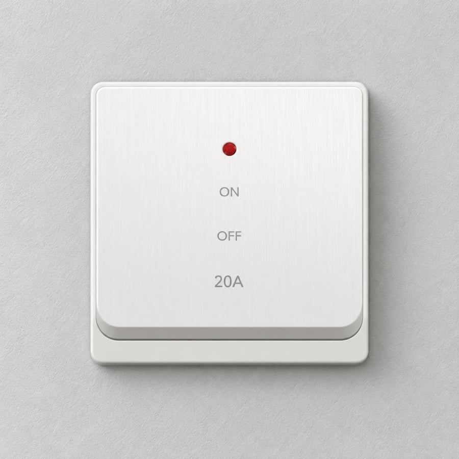 مفتاح سخان ابيض ديكور ZM