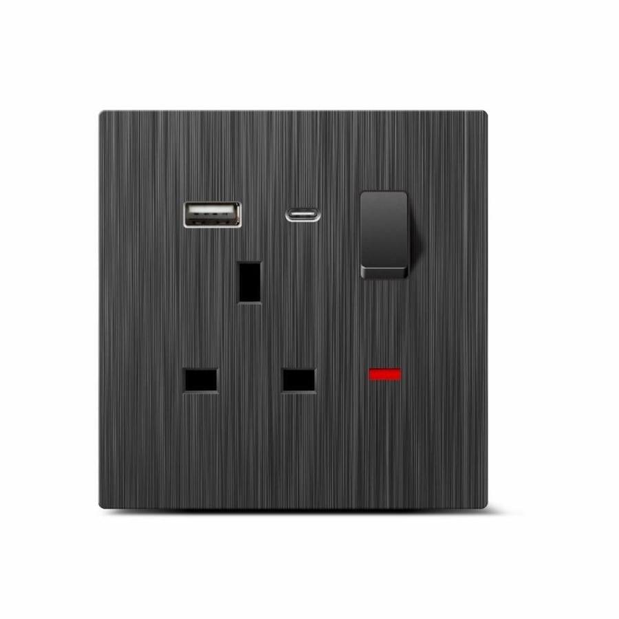 Black piano USB Type C key flash drive VGLI