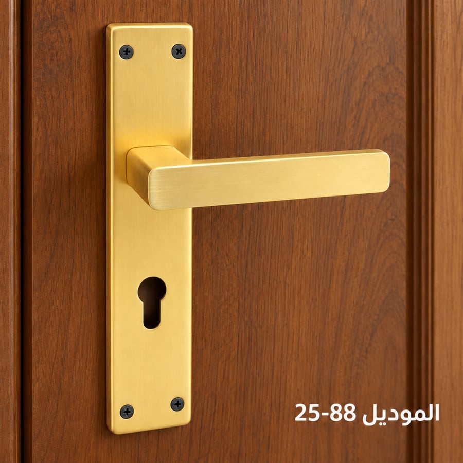 مقبض باب خشب ذهبي موديل : 25-88