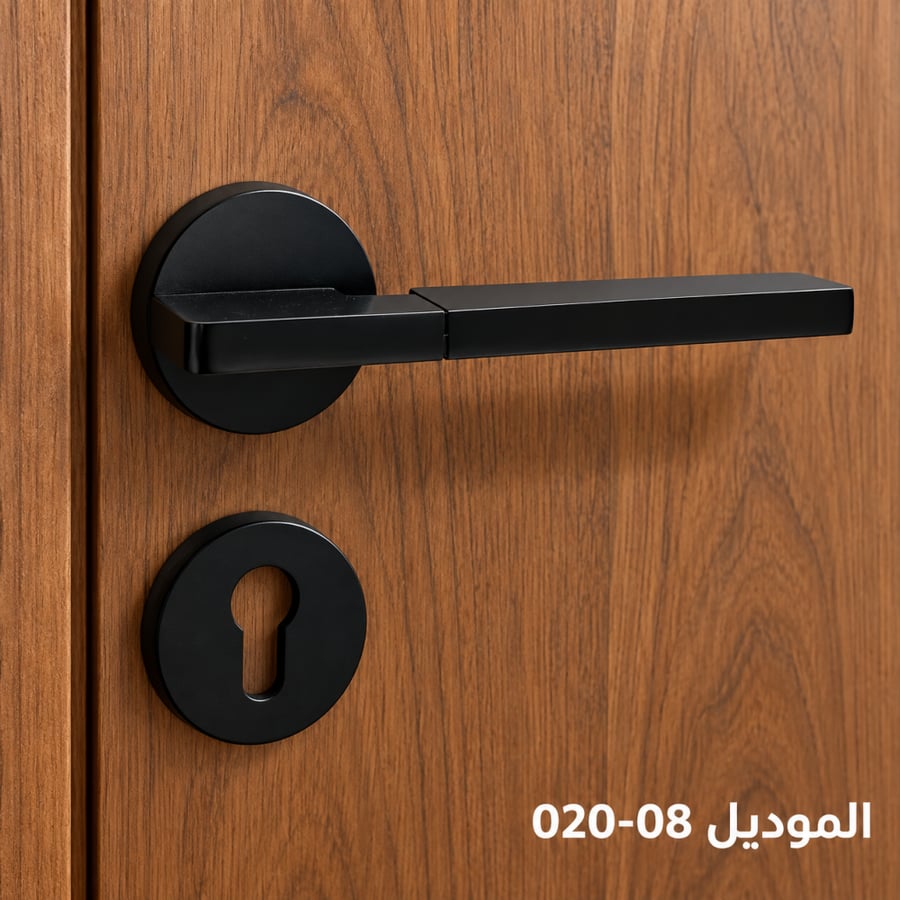 مقبض باب خشب اسود موديل : 020-08
