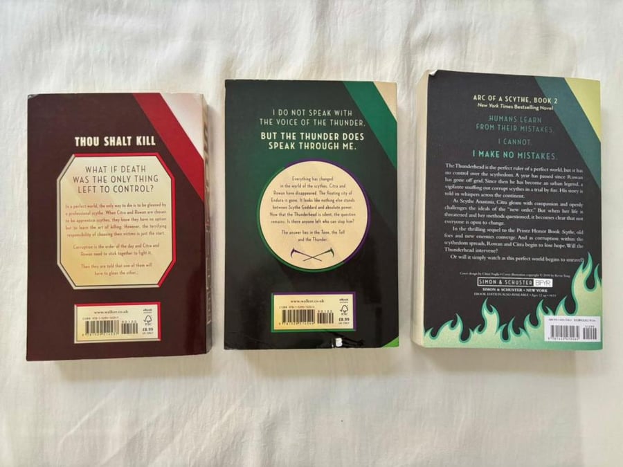 Arc of a Scythe 3 Books Set (Scythe, The Toll & Thunderhead)