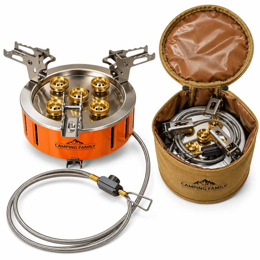 Five-burner stove