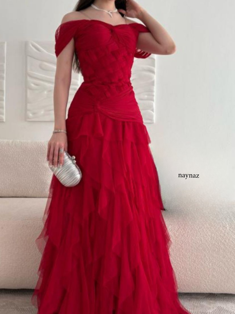 Elegant chiffon evening dress