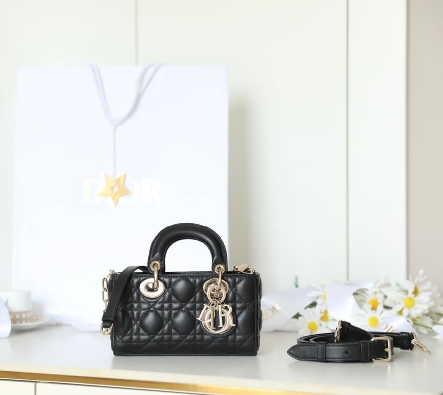 شنطة My Dior اسود بكل القياسات
