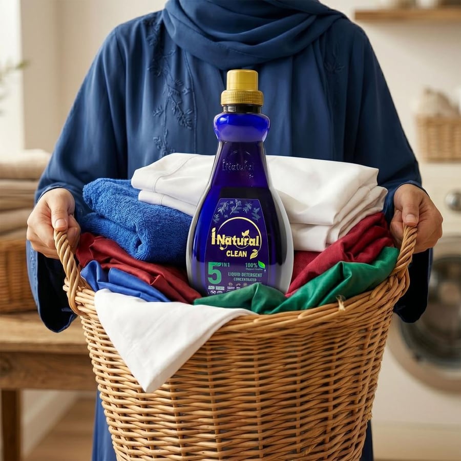 انا طبيعي ( I Natural ) سائل غسيل للملابس طبيعي مستخلص من مواد طبيعية 1.5 لتر برائحة مستوحاة من عطور عالمية