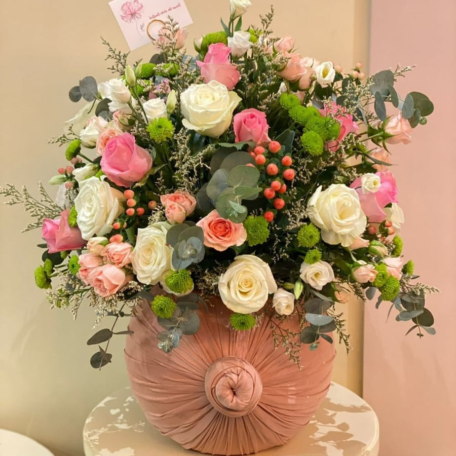 فازة ورد طبيعي N21