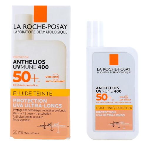 واقي شمس انثيليوس يو في ميون 400 سائل بلون بعامل حماية +SPF 50 من لاروش بوزيه 50 مل