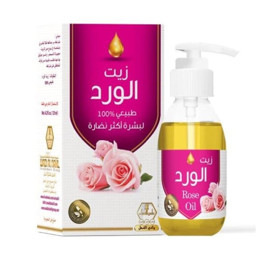 زيت الورد من وادي النحل زيت للجسم 125 مل
