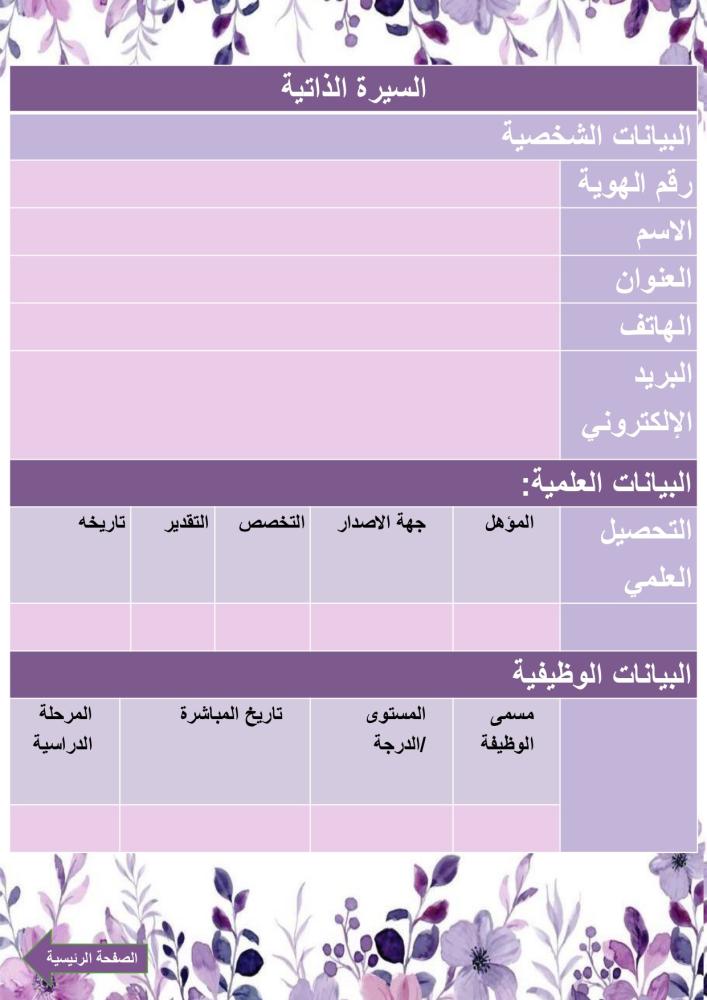 مميز -سجل شواهد الأداء الوظيفي بوربوينت الكتروني تفاعلي موف تصميم الورود رفع الشواهد صور و باركود