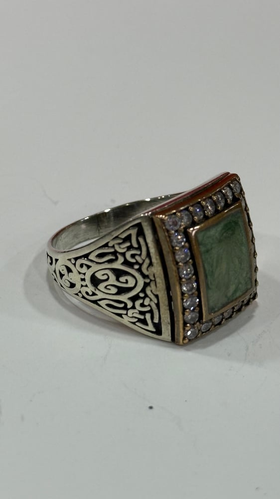 خاتم فضه مقاس 23
