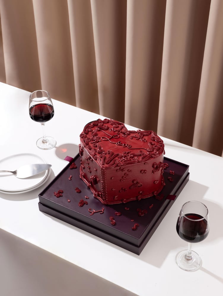Vintage Heart Cake