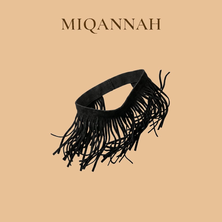 Black velvet niqab