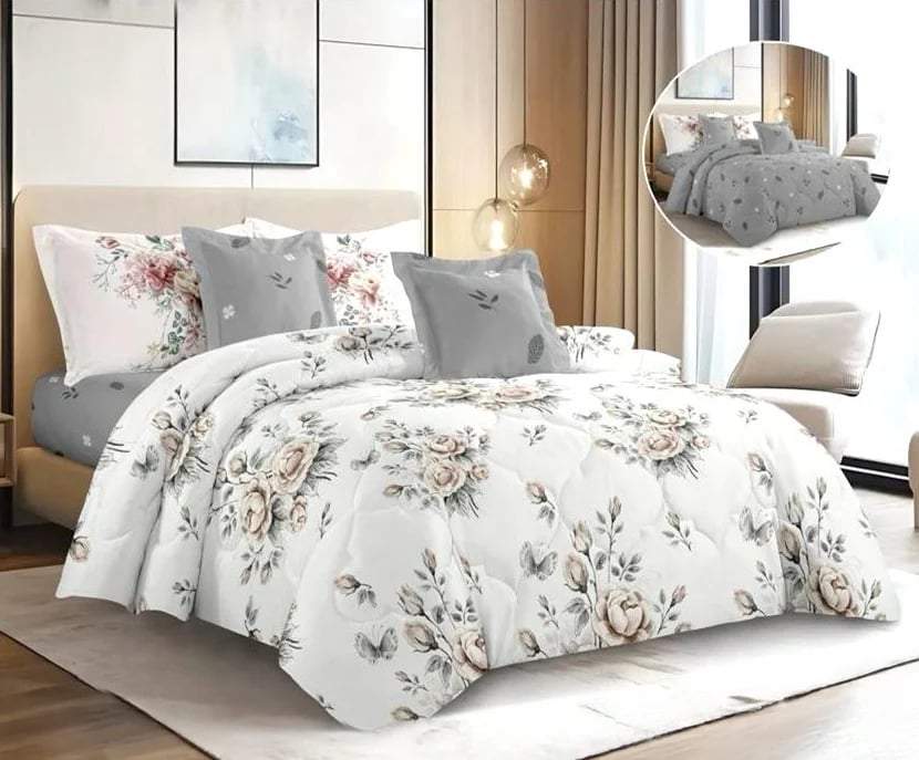 Liora double bedspread set - 6 pieces of modern elegance for your room
