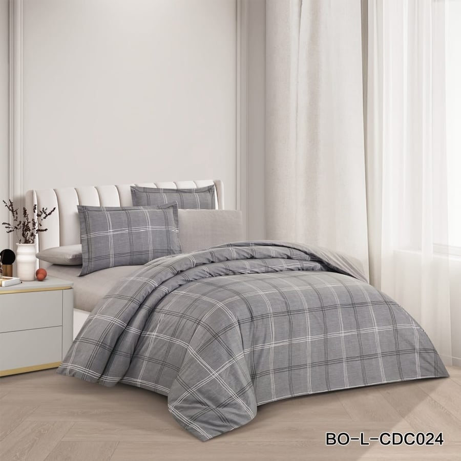 A house quilt with floral design, 100% cotton, for two people, 6 pieces