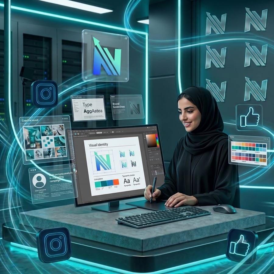 تصميم هويه تجارية متكاملة