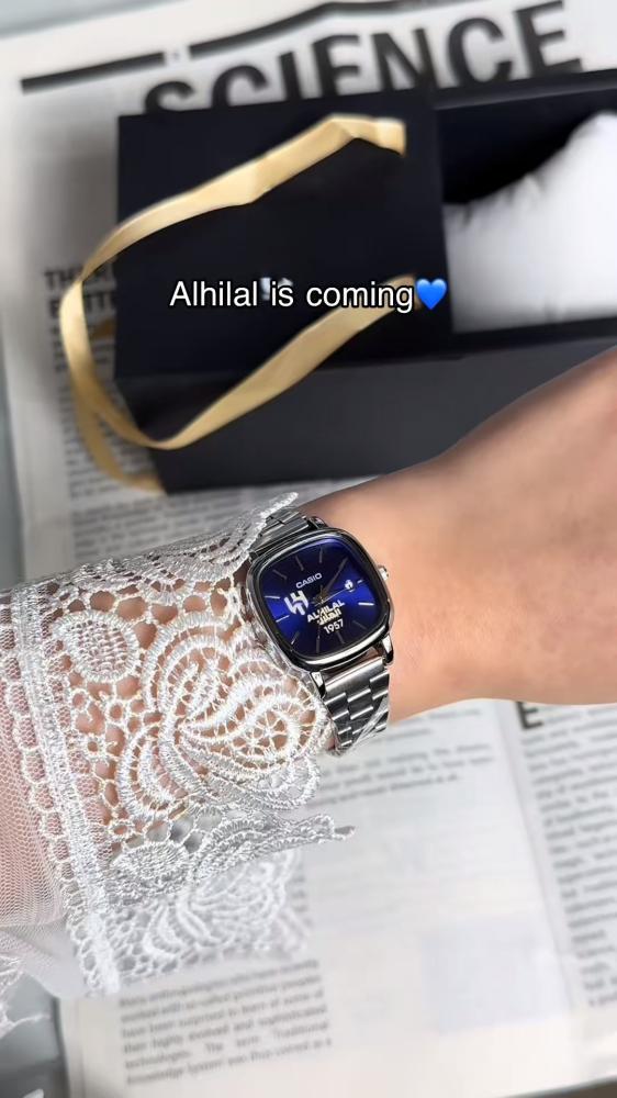 ساعه كاسيو نسائي شعار الهلال