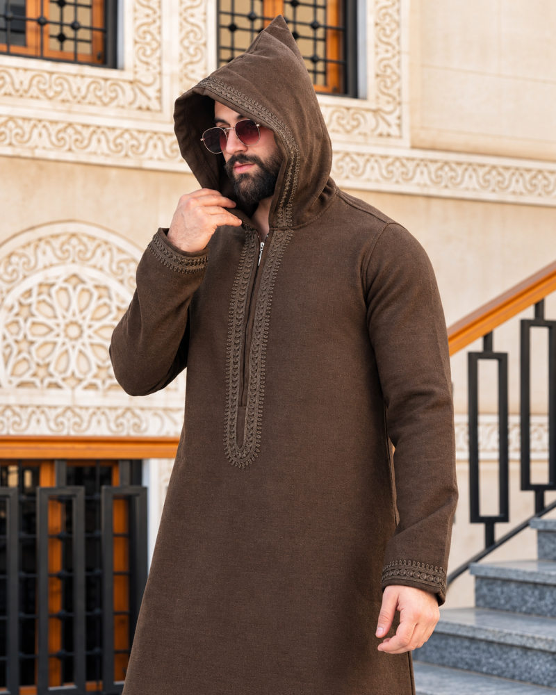 ثوب مغربي شتوي فاخر