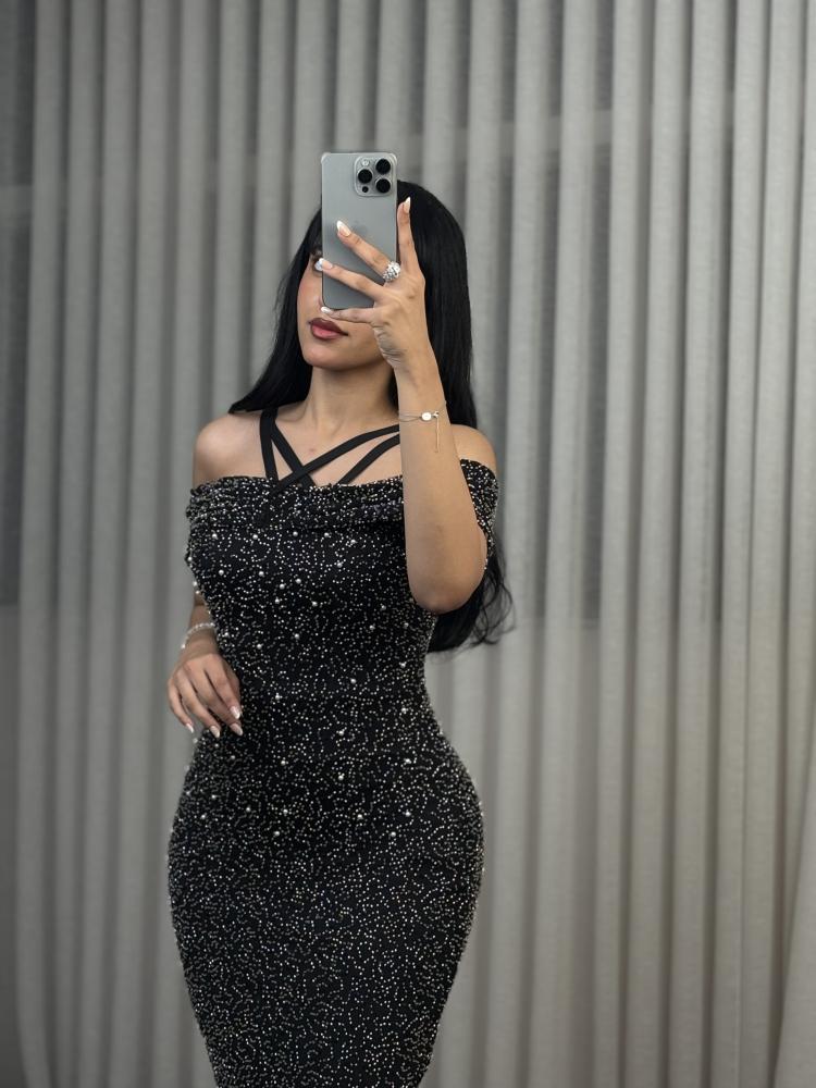 Black evening dress