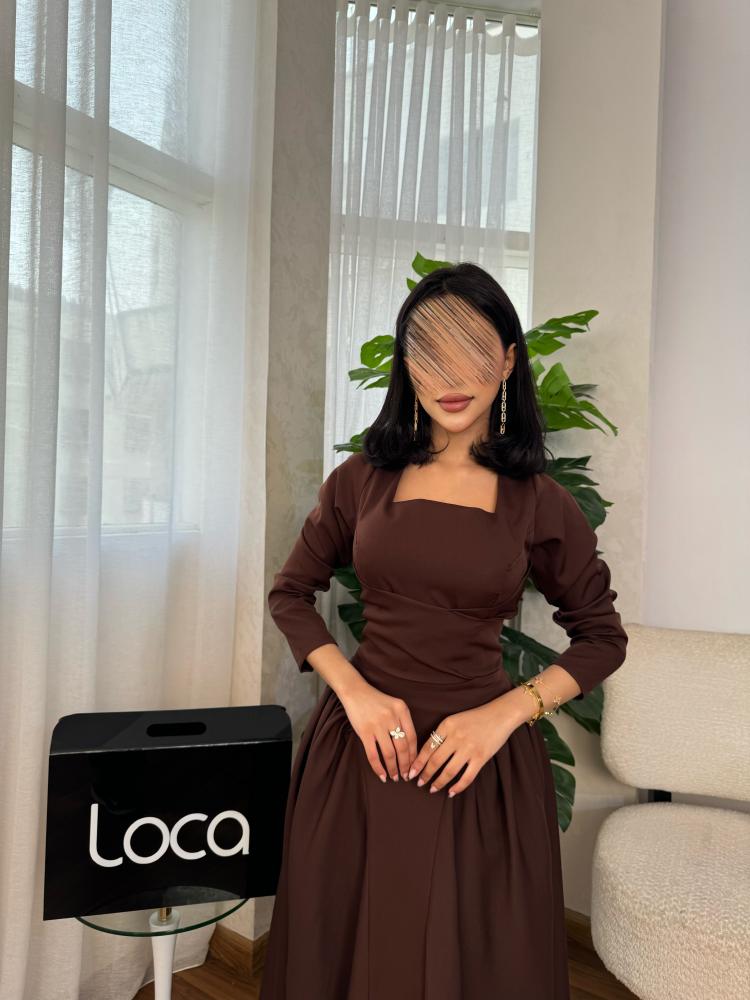 Soft brown dress from Lucca Fashion