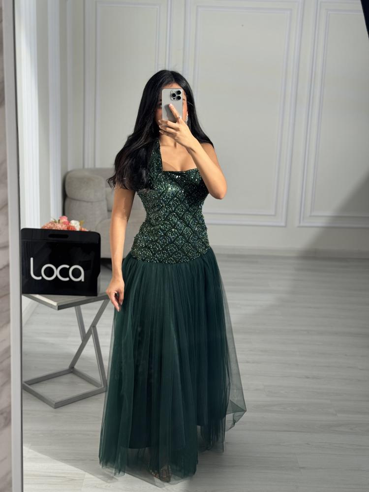 فستان سهره اخضر