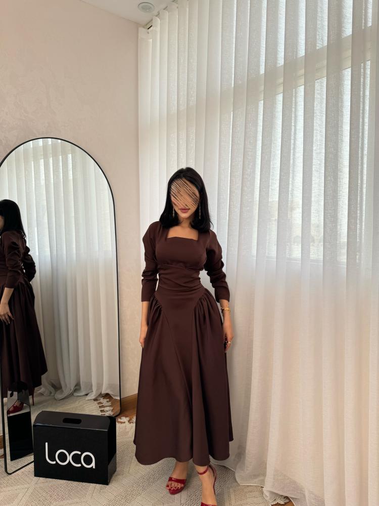 Soft brown dress from Lucca Fashion