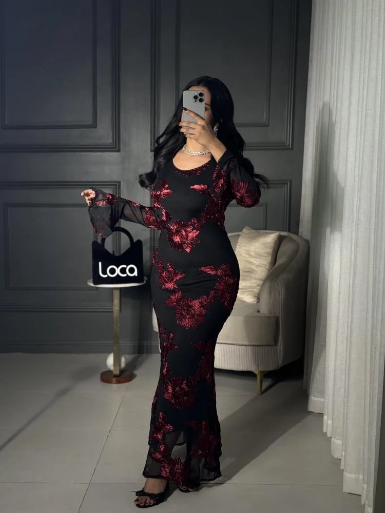 Soft embroidered dress