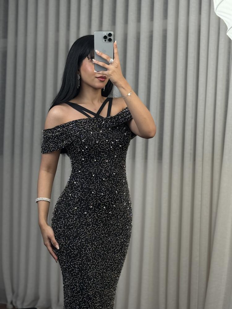 Black evening dress