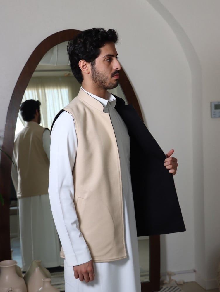 سديري جوخ اسود بيج
