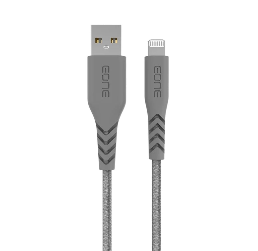 سلك شحن USB أيفون رمادي - EONE