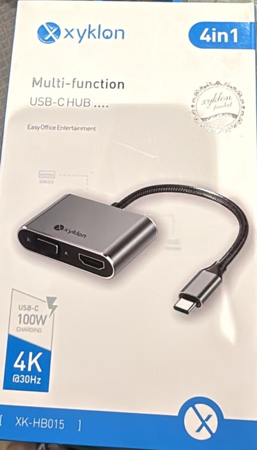 وصلة تايب سي HDMI بمدخلين بروجكتر - Xyklon