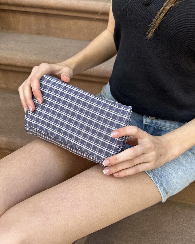 PLAID MAKEUP BAG