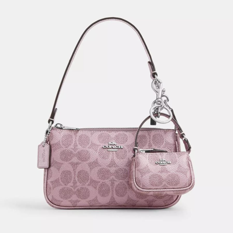 Boxed Nolita 19 And Nolita Bag Charm Set In Signature Canvas